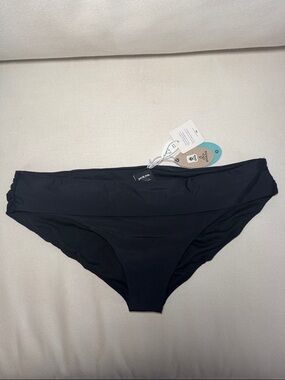 Prana Black Bikini Bottom - Fold-Over Waistband